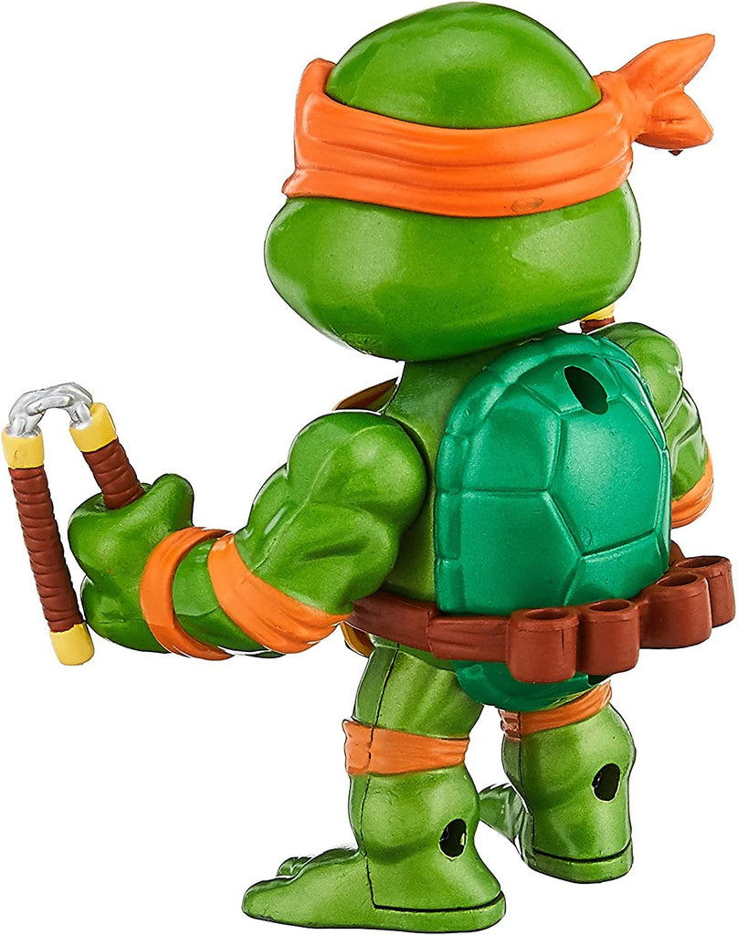 Jada Toys Teenage Mutant Ninja Turtles 4 Michelangelo Die-cast Figure, Toys for Kids and Adults, Orange, 31848