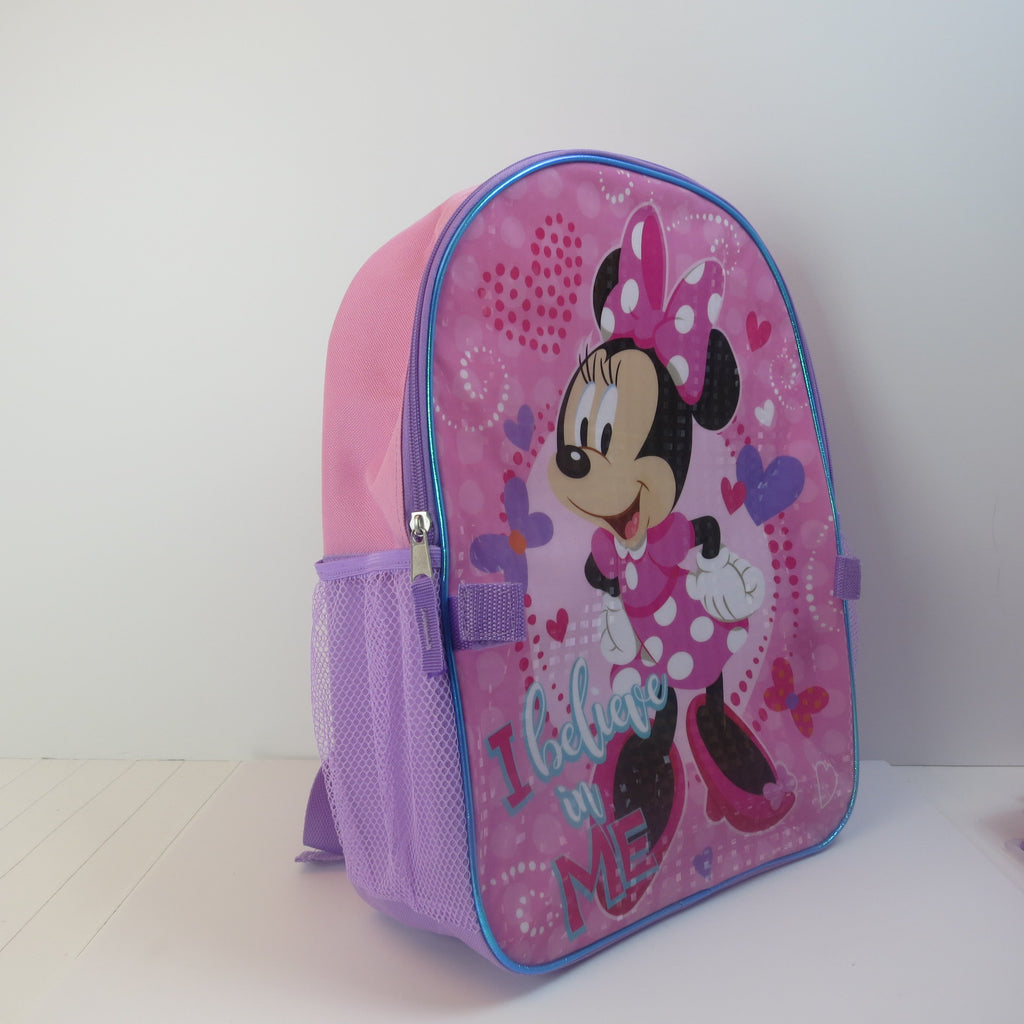 Minnie Mouse Backpack and Lunch Kit Set - Perfect for School, Camping, Vacation, and More