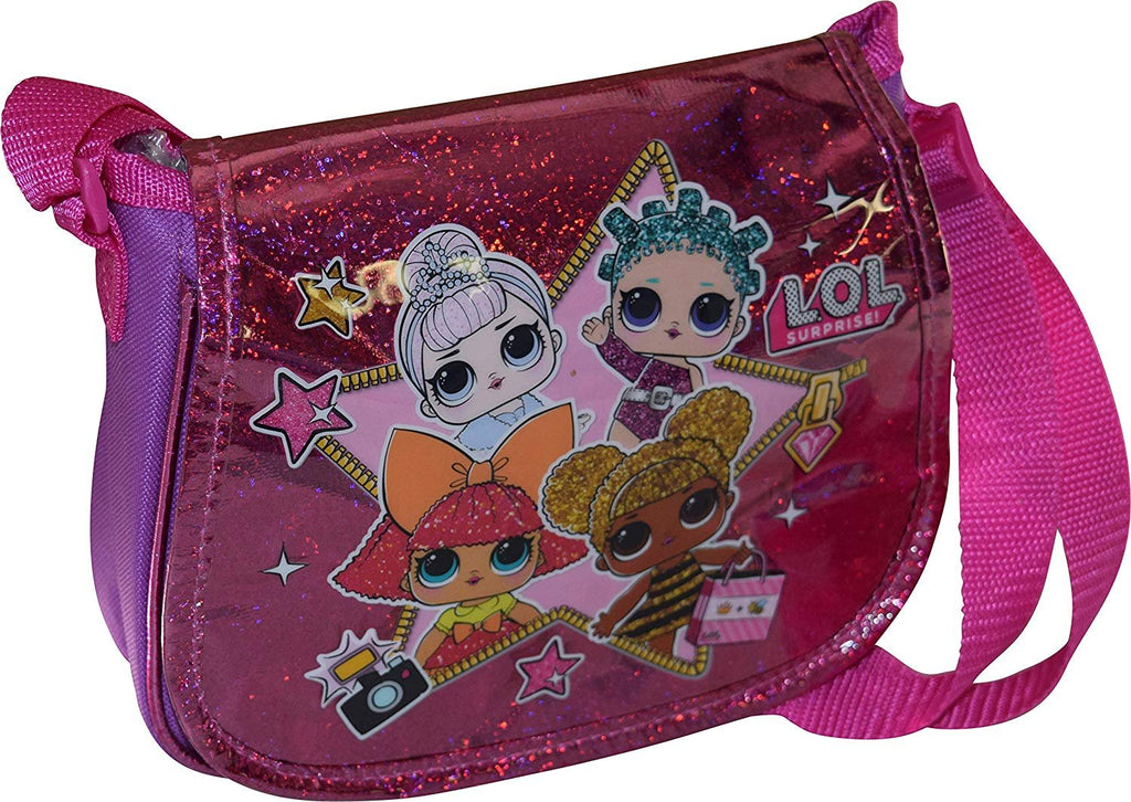 L.O.L Surprise! Girl's Flap Over Crossbody Shoulder Purse