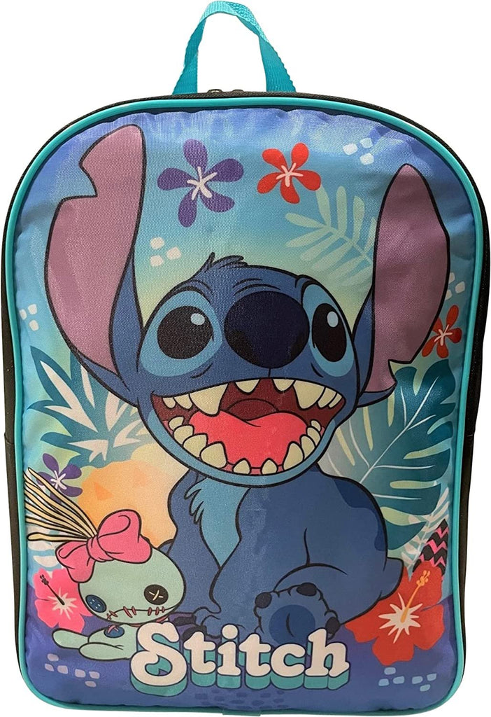 Stitch Unisex 15" Backpack (Black-Blue)