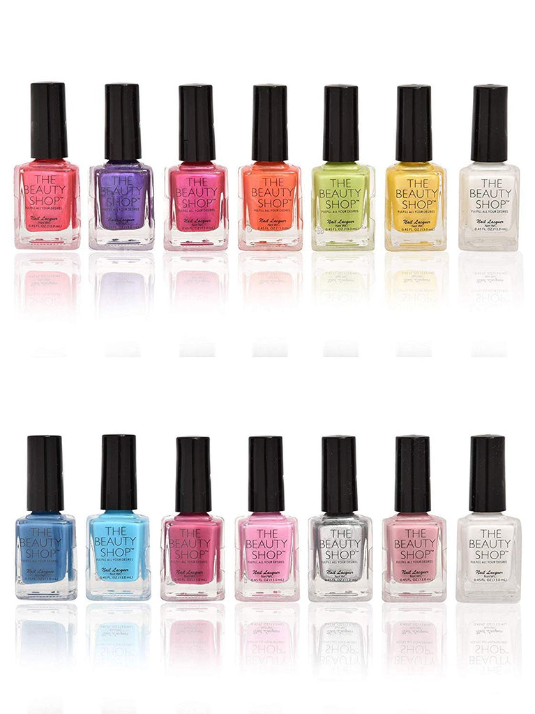 Forever Beauty Nail Polish Quality Nail Art Box Basics or Brights 7-Pack Value in Gift Packaging 13ml