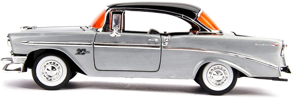 Jada Toys diecast vehicle 1: 24 Jada 20 - Showroom Floor - '56 Bel Air, Bare Metal