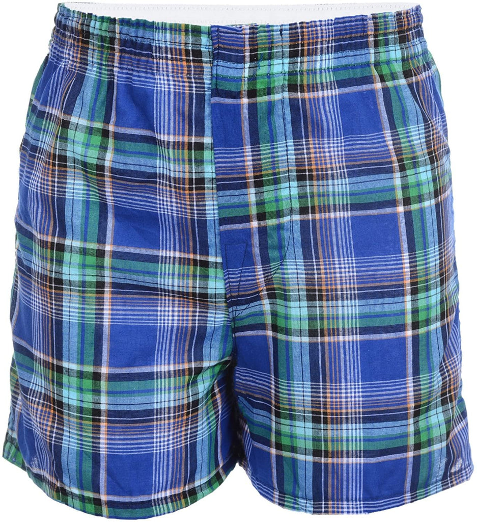 Fruit of the Loom Boys' Woven Boxer, Exposed and Covered Waistband (Pack of 5)