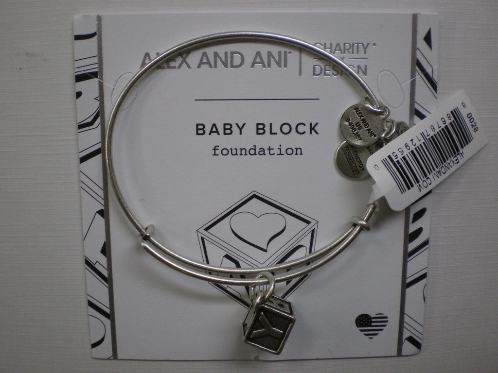 Alex and Ani Charity by Design Baby Block Bangle Bracelet