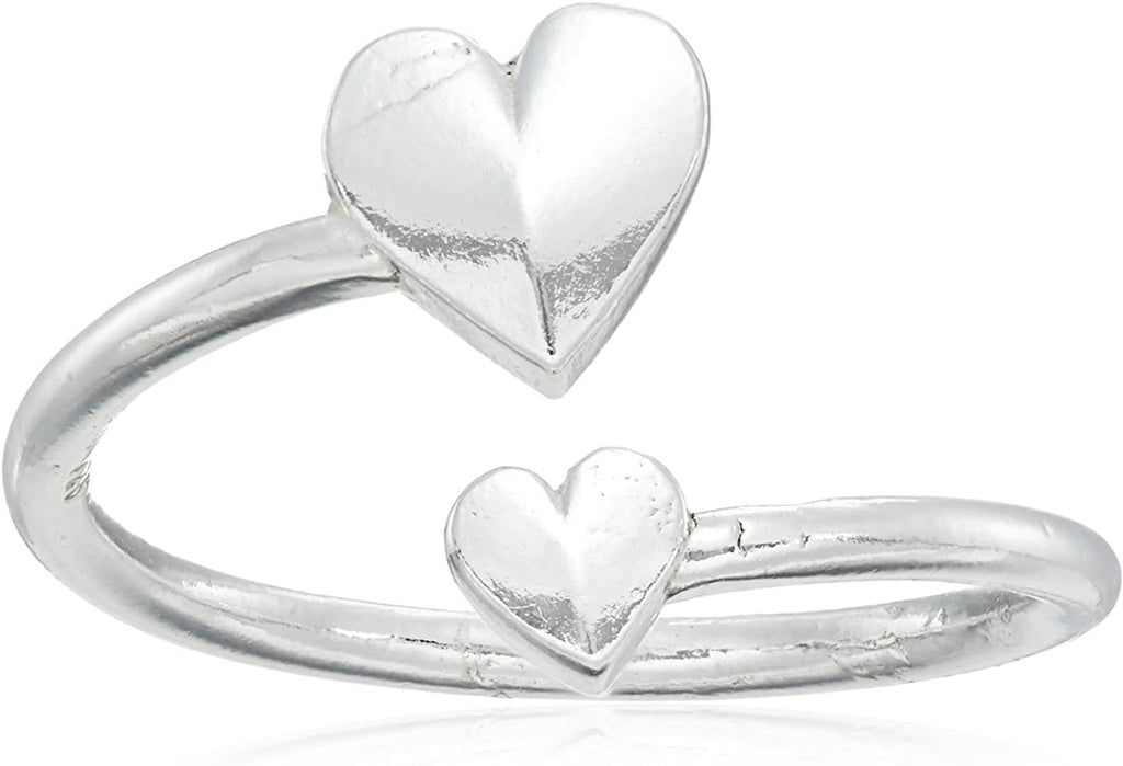 Alex and Ani "Valentine's Day Collection" Romance Heart Wrap Sterling Silver Ring, Size 5-7