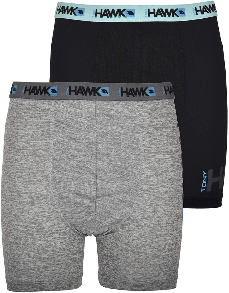 Tony Hawk Boys' Boxer Briefs 8-Pack Performance Dri Fusion Tech Compression No Fly Underwear