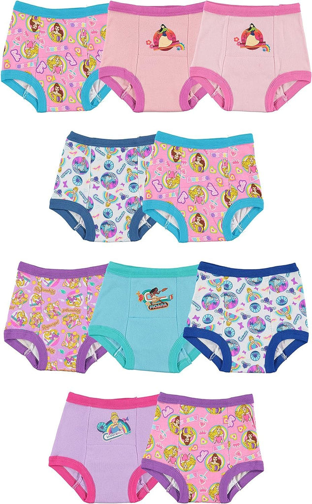 Disney Girls Princess Toddler Potty Training Pant and Starter Kit Includes Stickers & Tracking Chart Sizes 2t, 3t, 4t