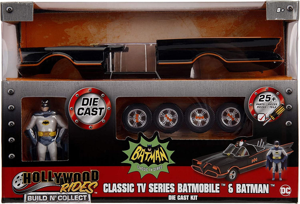 Build N'collect 1966 Classic TV Series Batmobile w/ Batman & RobinFigure 1/24 Diecast Model Kit