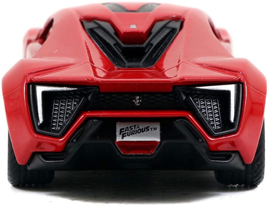 Jada Toys Fast & Furious 1:55 Lykan Hypersport Build N' Collect Die-cast Model Kit, Toys for Kids and Adults, Red
