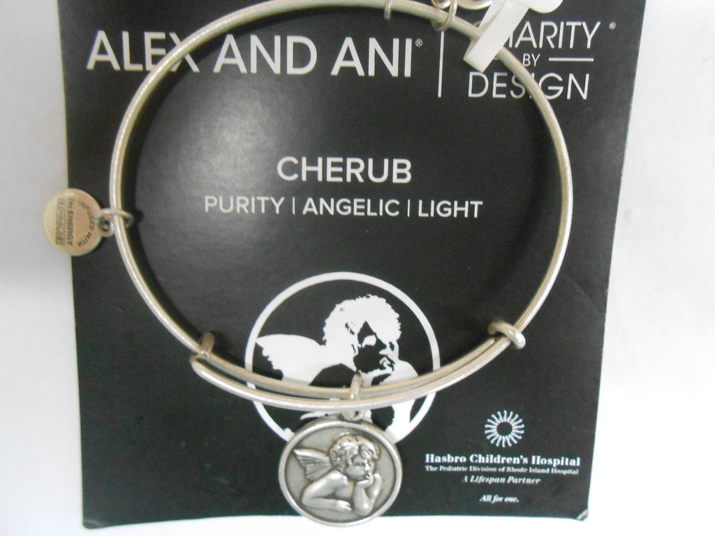 Alex and Ani Women's Charity by Design - Cherub Expandable Charm Bangle Bracelet