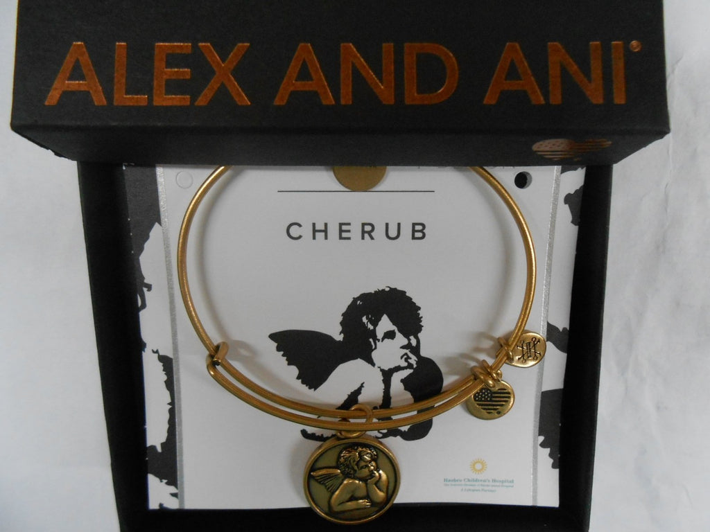 Alex and Ani Women's Charity by Design - Cherub Expandable Charm Bangle Bracelet