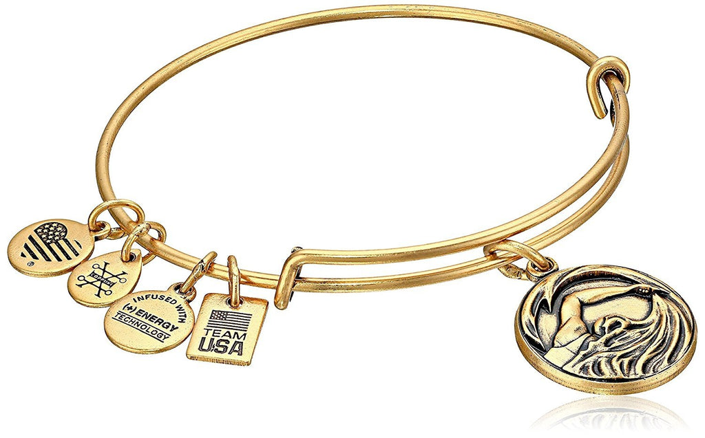 Alex and Ani Team USA Swimming Expandable Bangle Bracelet