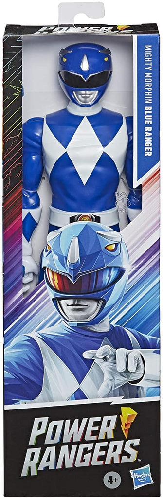 Power Rangers Mighty Morphin Blue Ranger 12-Inch Action Figure Toy Inspired by Classic TV Show, with Power Lance Accessory