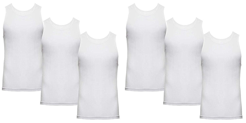 HEAD Men's White A-Shirt 6-Pack - Sizes S-2X