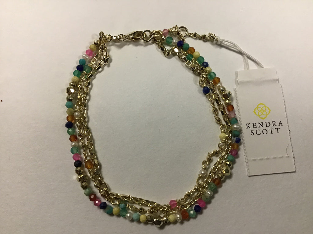 Kendra Scott Delicate Bracelet, Gold Multi-color