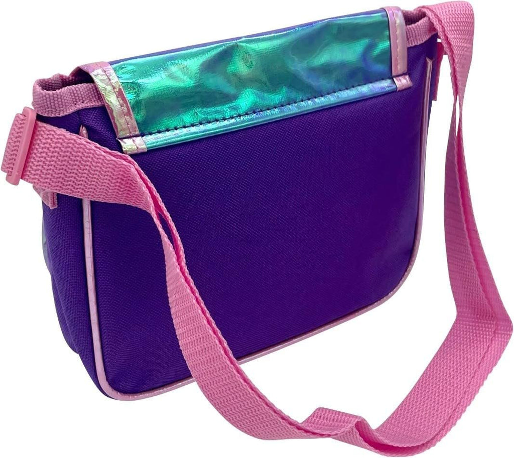 Ruz Encanto Mirabel Girl's Flap Over Crossbody Shoulder Purse (Purple-Pink)