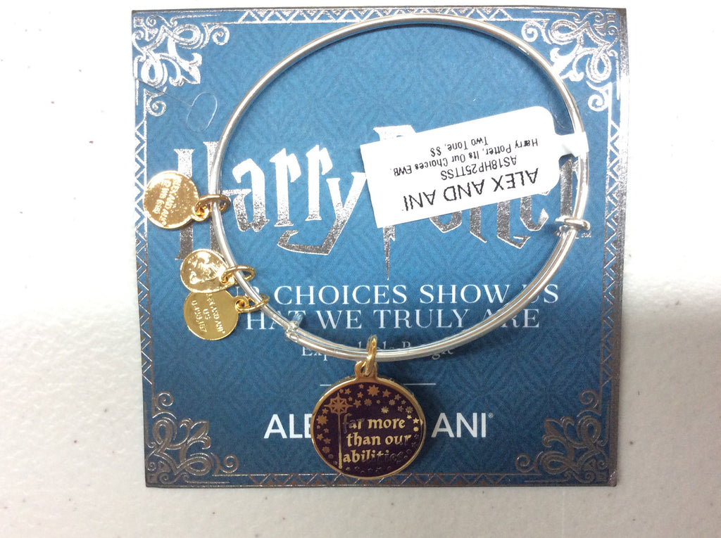 Alex and Ani Women's Harry Potter It's Our Choices Bangle Two-Tone