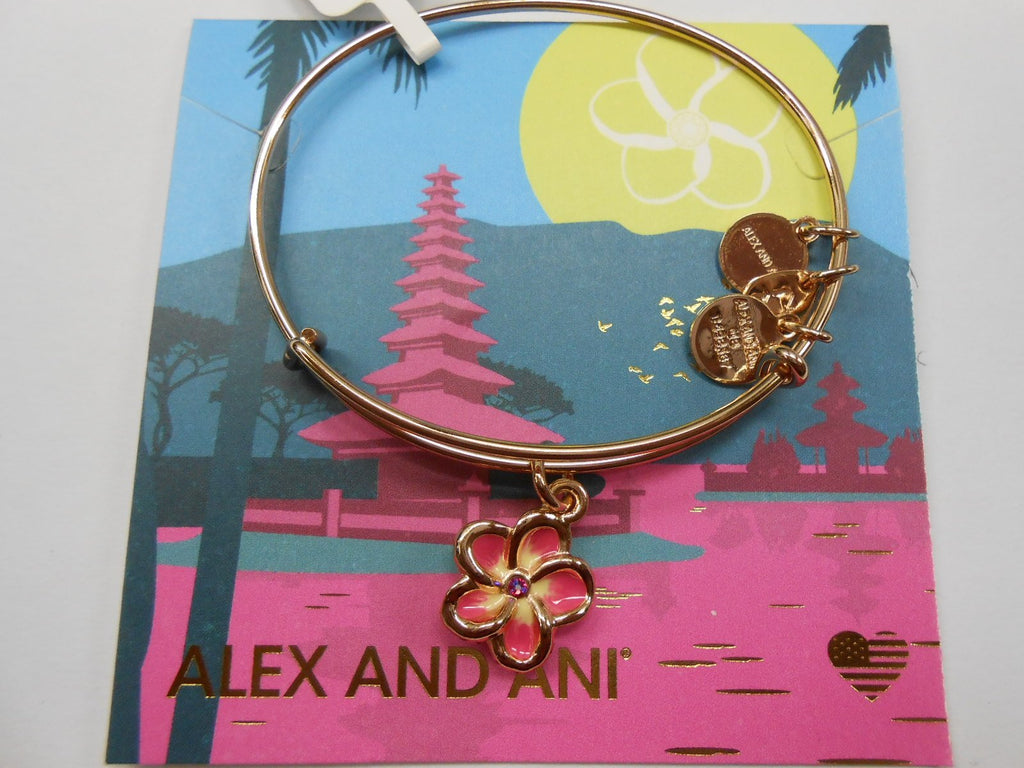 Alex and Ani Womens Color Infusion Tropical Flower Bangle