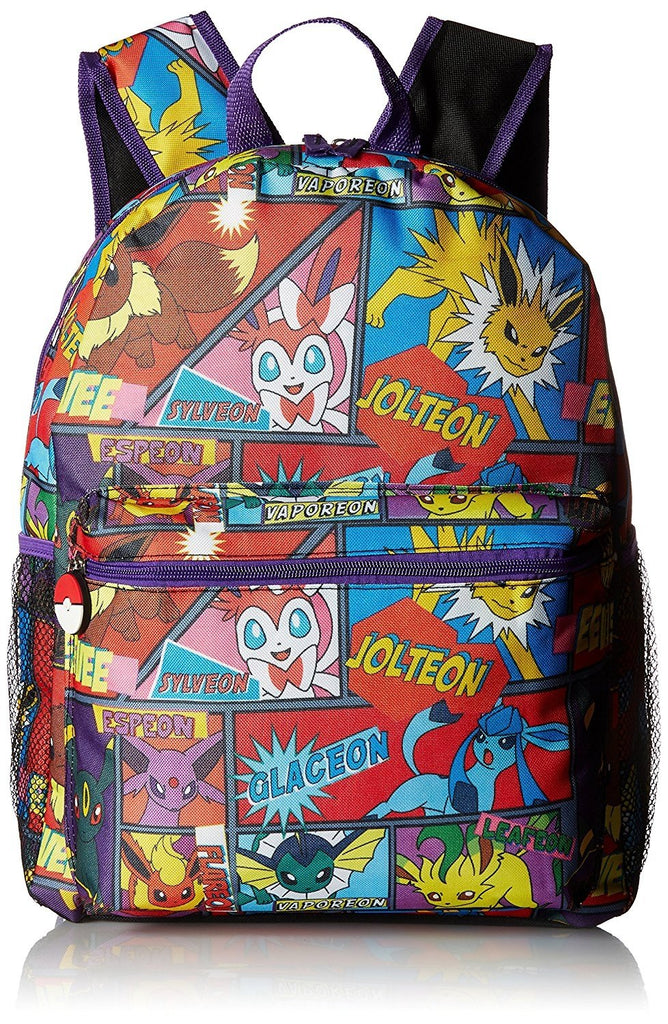 Pokemon Boys' Multi Character Comic Strip 16" Backpack