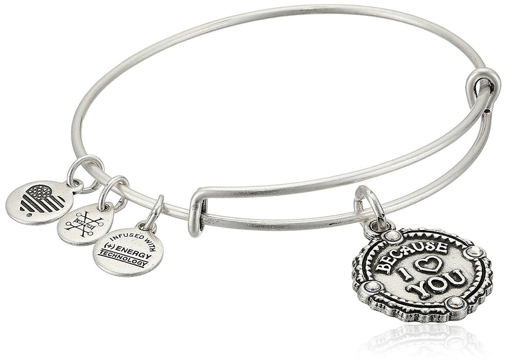 Alex and Ani Womens Because I Love You III Bangle