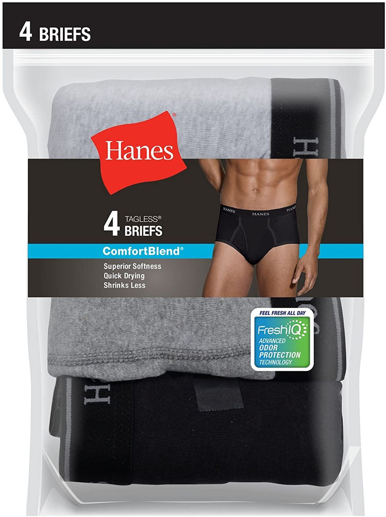 Hanes Men's 4-Pack Comfort Blend Dyed Brief