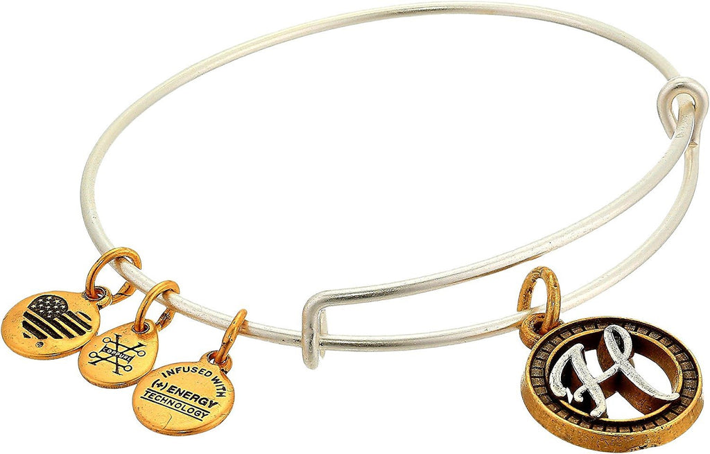 Alex and Ani Women's Initial H Charm Bangle