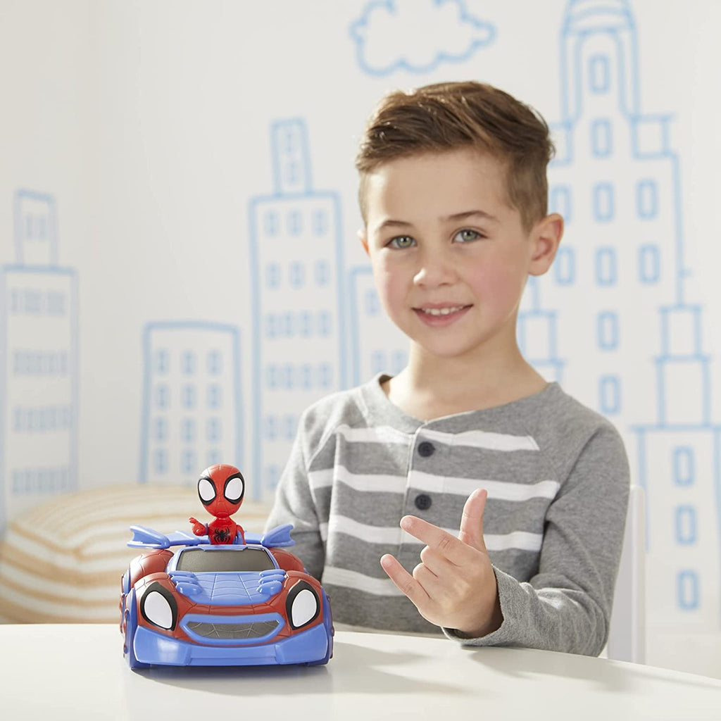 Marvel Spidey and His Amazing Friends Change 'N Go Web-Crawler and Spidey Action Figure, 2-in-1 Vehicle, 4-Inch Figure, for Kids Ages 3 and Up