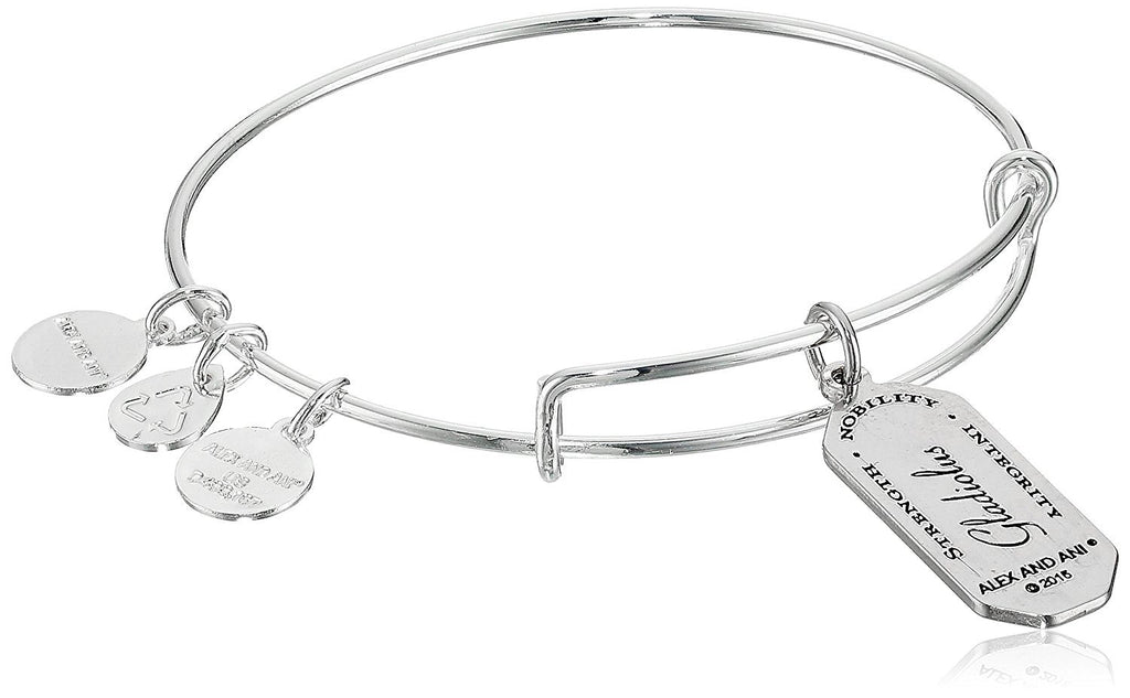 Alex and Ani Warrior's Will Gladiolus Expandable Wire Bangle Bracelet