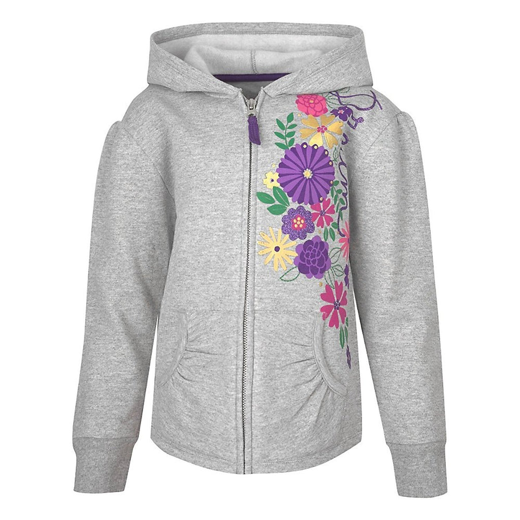 Hanes girls Poppy Hearts and Stars Full-Zip Hoodie (K244/J6)