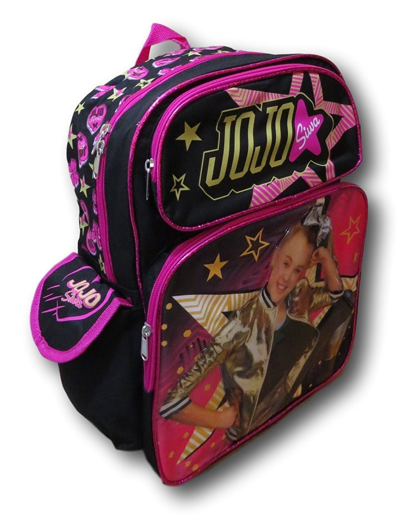 JoJo Siwa Black Deluxe 16" School Bag Backpack