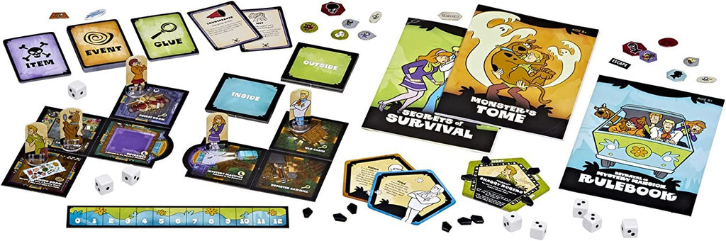 Avalon Hill Scooby Doo in Betrayal at Mystery Mansion | Official Scooby Doo + Betrayal at House on The Hill Board Game | Ages 8+ Black