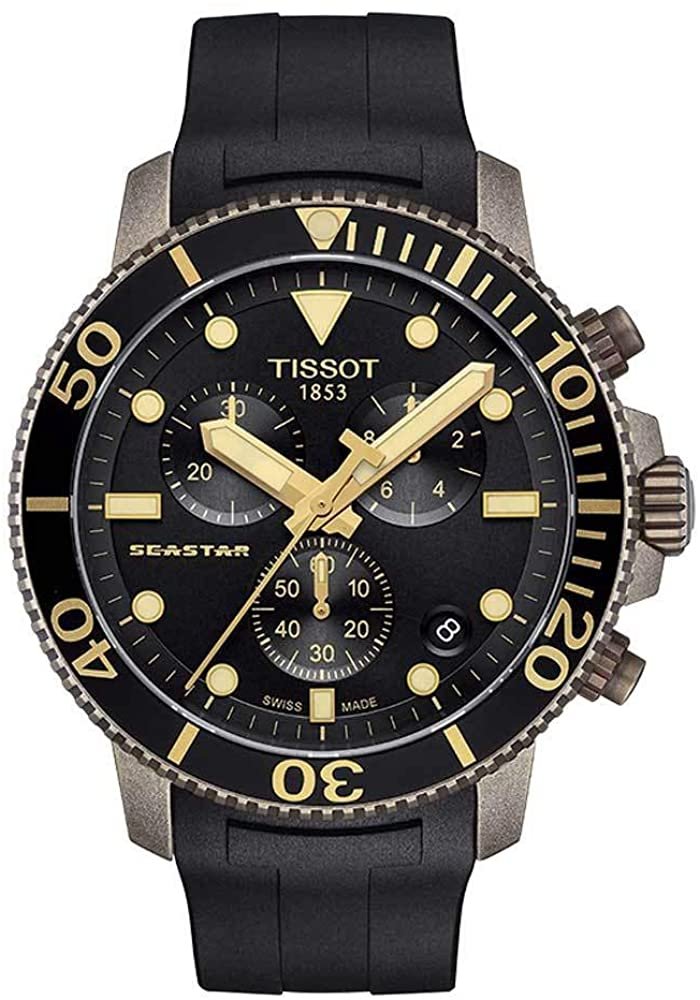 Tissot Seastar 1000 C Chronograph Quartz Black Dial Men's Watch T120.417.37.051.01