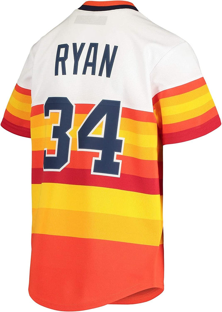 Nolan Ryan Houston Astros Throwback Jersey Medium