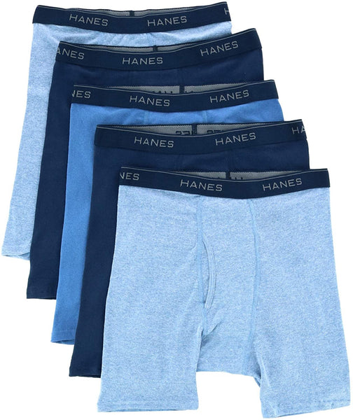Hanes Ultimate Total Support Pouch Big Men's Boxer Briefs Underwear Pack,  Assorted, 3-Pack (Big & Tall Sizes)