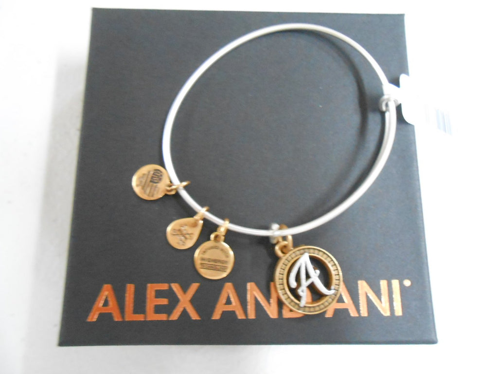 Alex and Ani Womens Initial A Charm Bangle