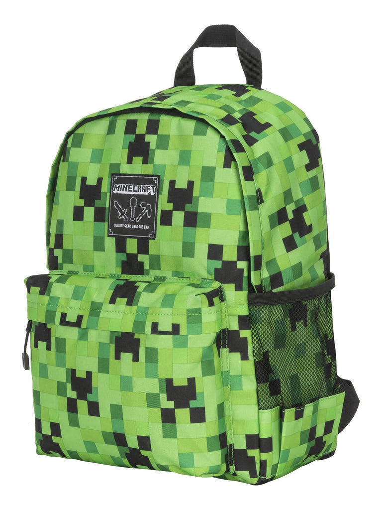 Minecraft kids Backpack Creeper Fatigue Tier 1 16"