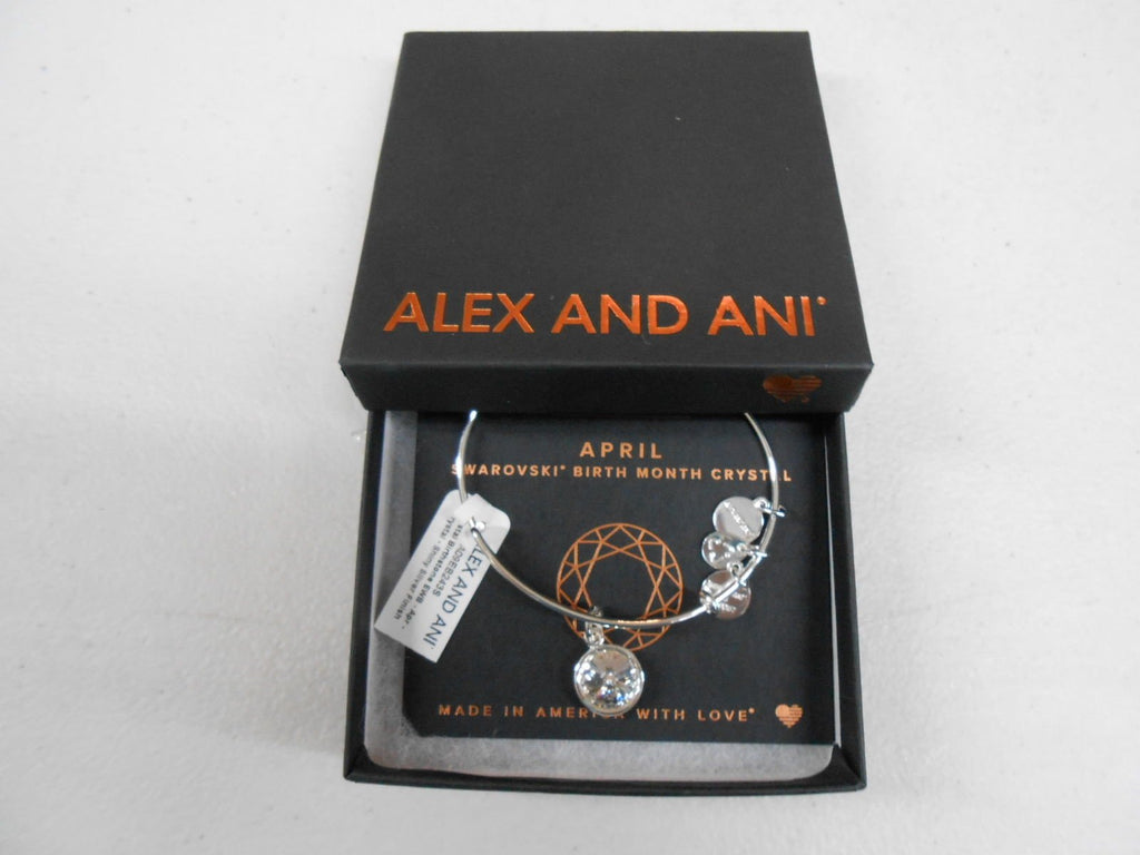 Alex and Ani Bangle Bar Imitation Birthstone Bangle Bracelet, 2.75"