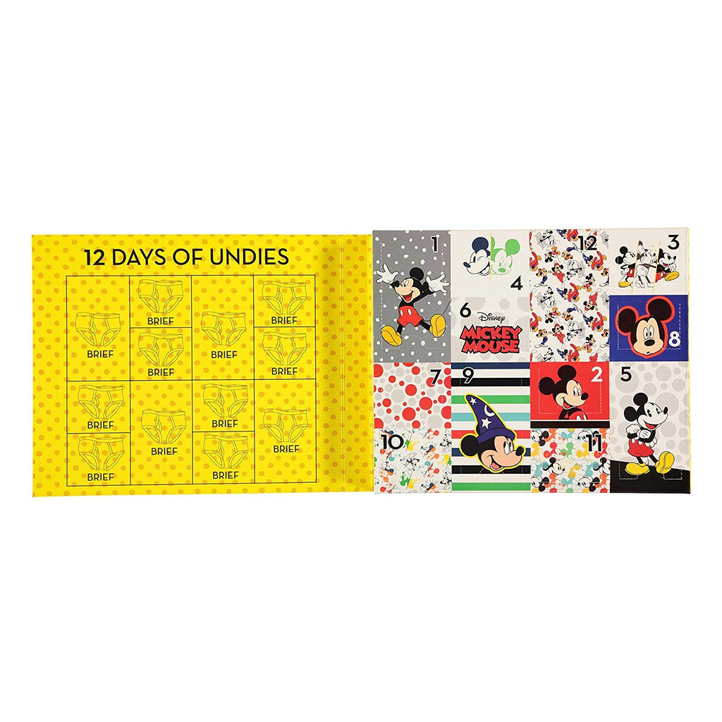 Disney Boys' Toddler Mickey Mouse Days' Gift Box 12-Pack Brief