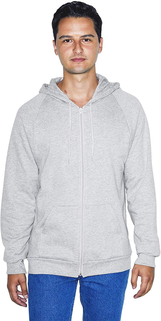 American apparel california outlet fleece zip hoodie