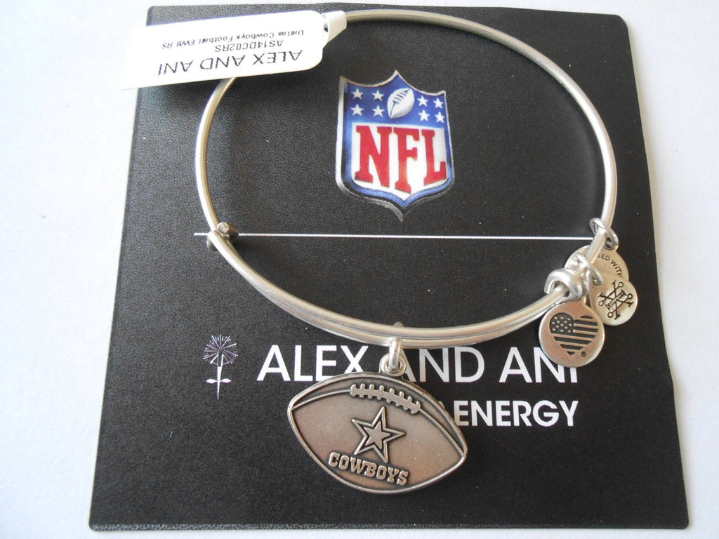 Alex and Ani Dallas Cowboys Football Expandable Bangle Bracelet