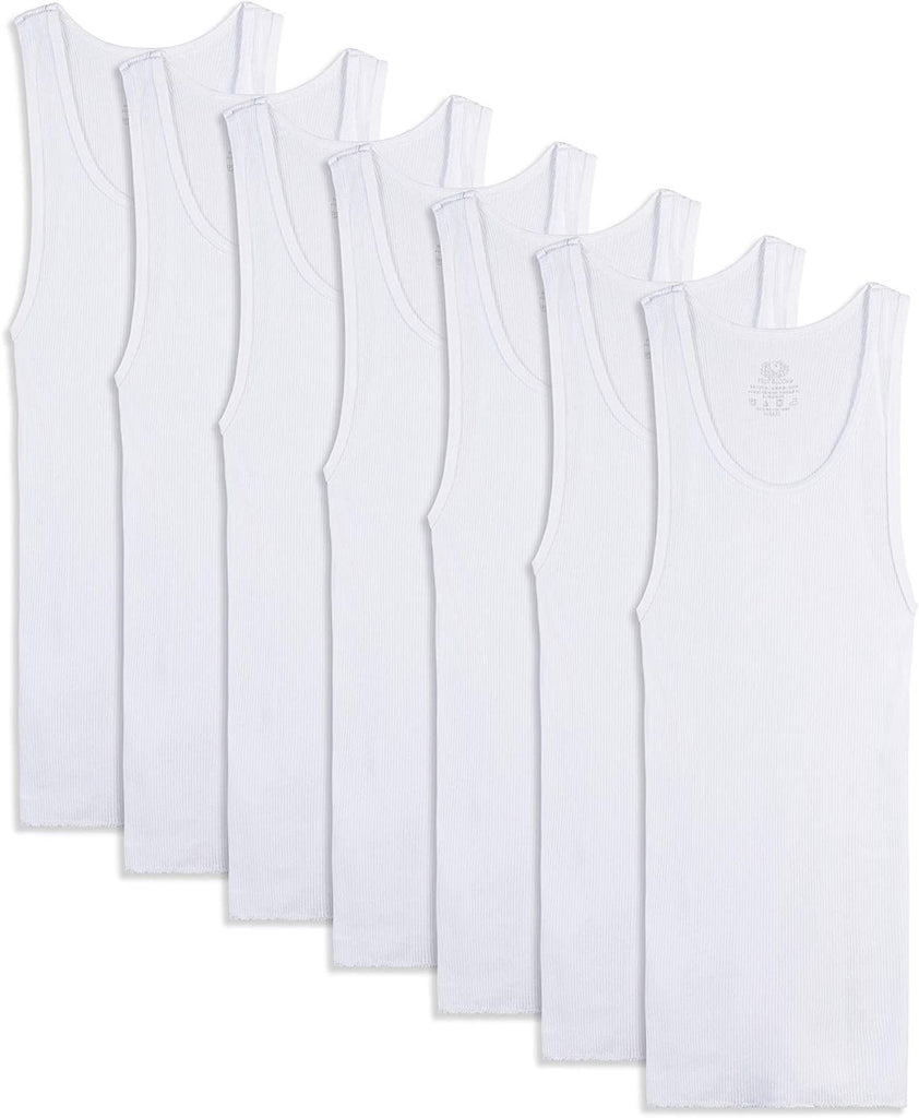 Fruit of the Loom Boys' Cotton Tank Top Undershirt (Multipack)