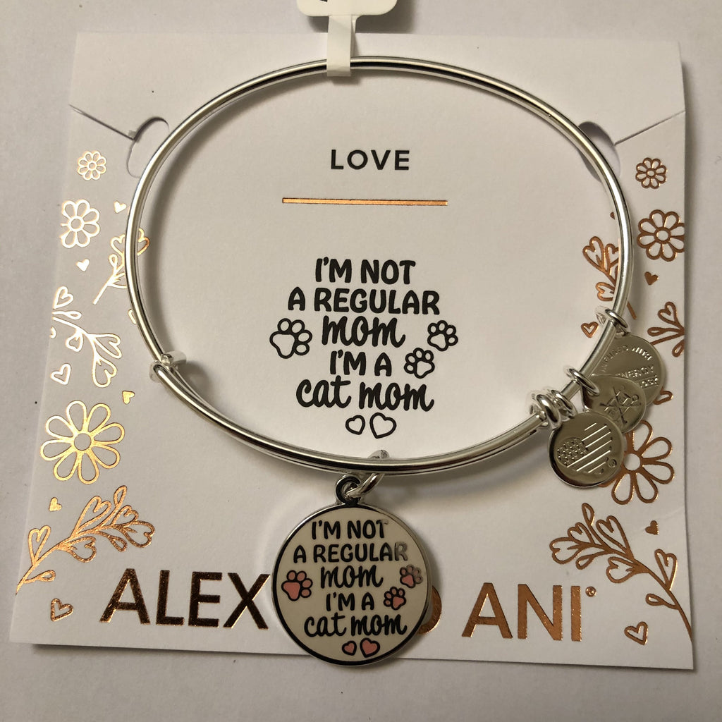 Alex and Ani I'm a Cat Mom Bangle Neutral One Size