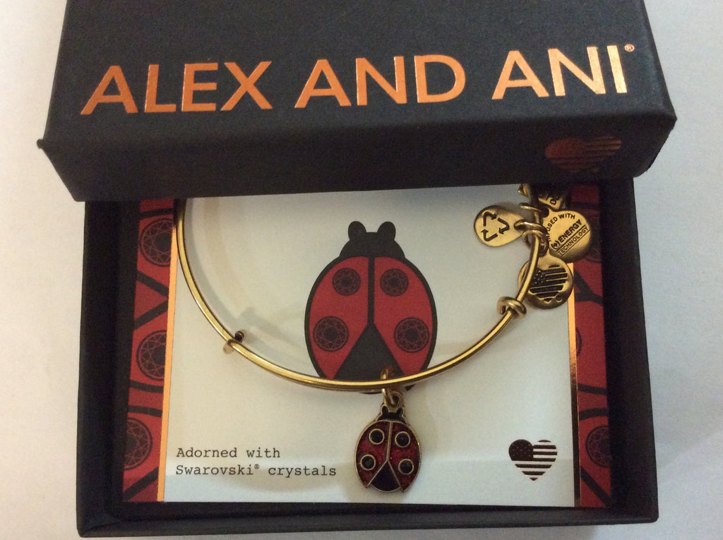 Alex and Ani Women's Charity by Design Ladybug II Bangle Bracelet