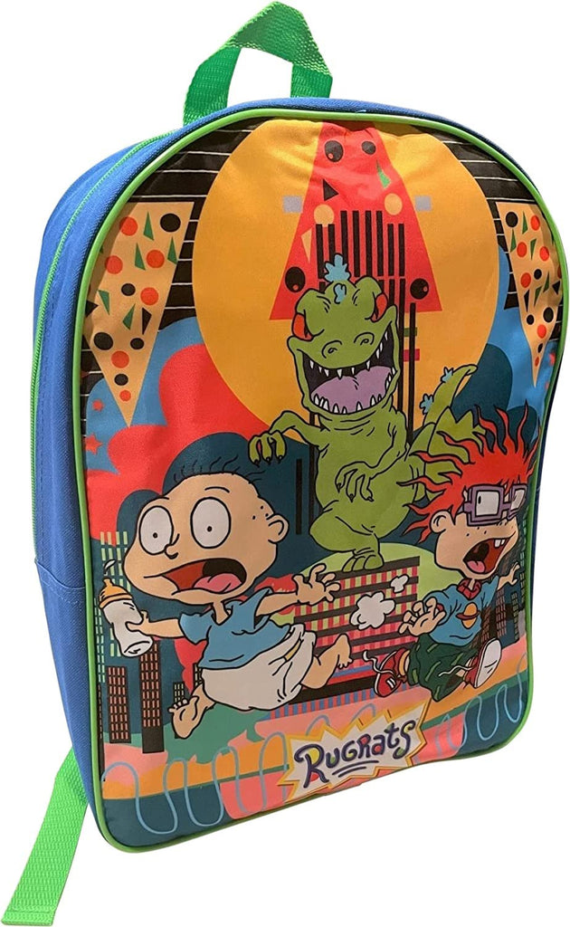 Rugrats Boy's 15" School Backpack (Blue-Green)