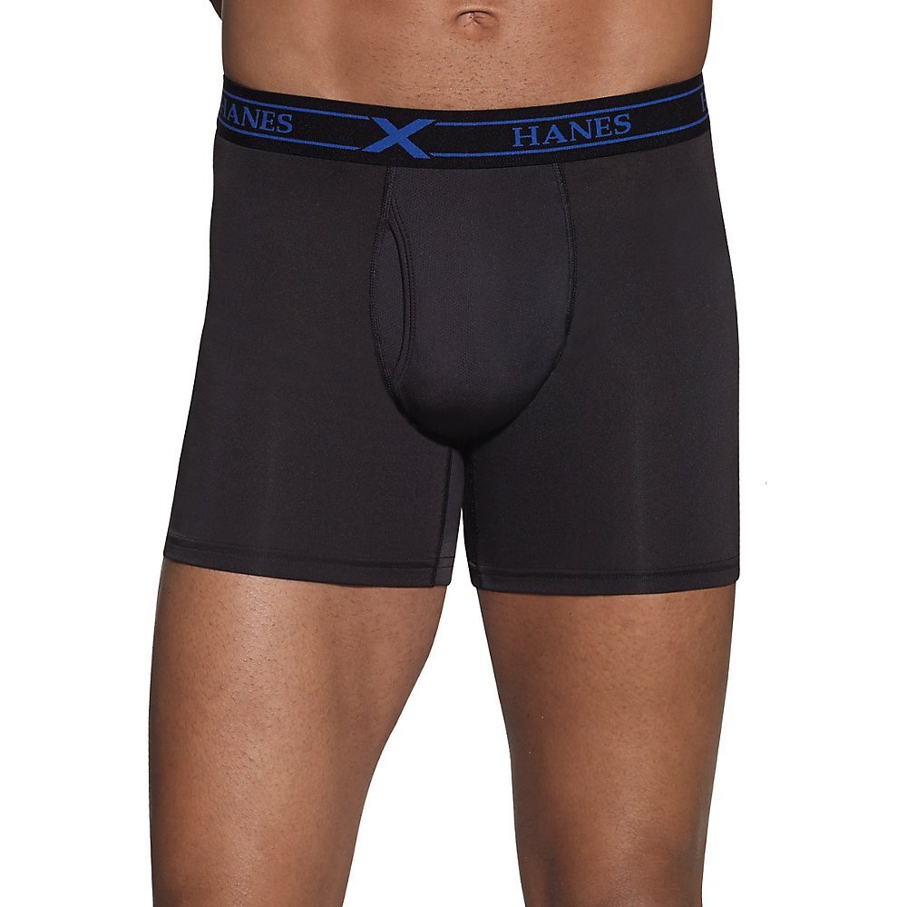 Hanes Men's X-Temp 4-Way Stretch Mesh Boxer Brief 4-Pack