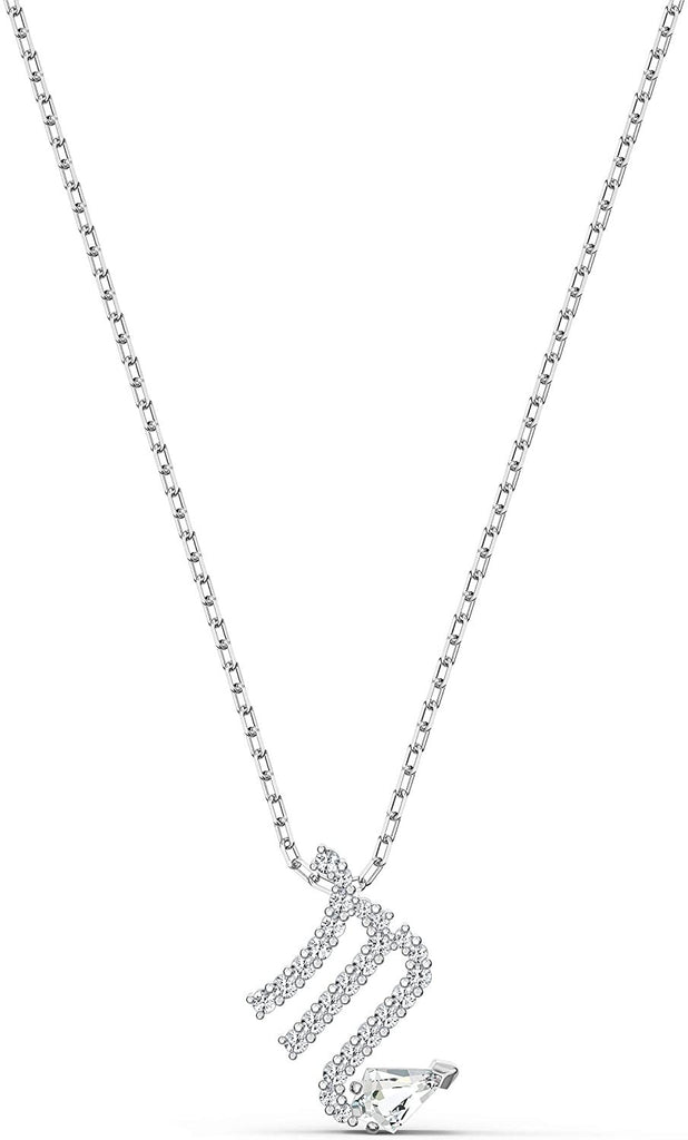 SWAROVSKI Women's All Zodiac Symbols Crystal Pendant, Mixed Metal Finish, Clear White Crystal Necklace Jewelry Collection