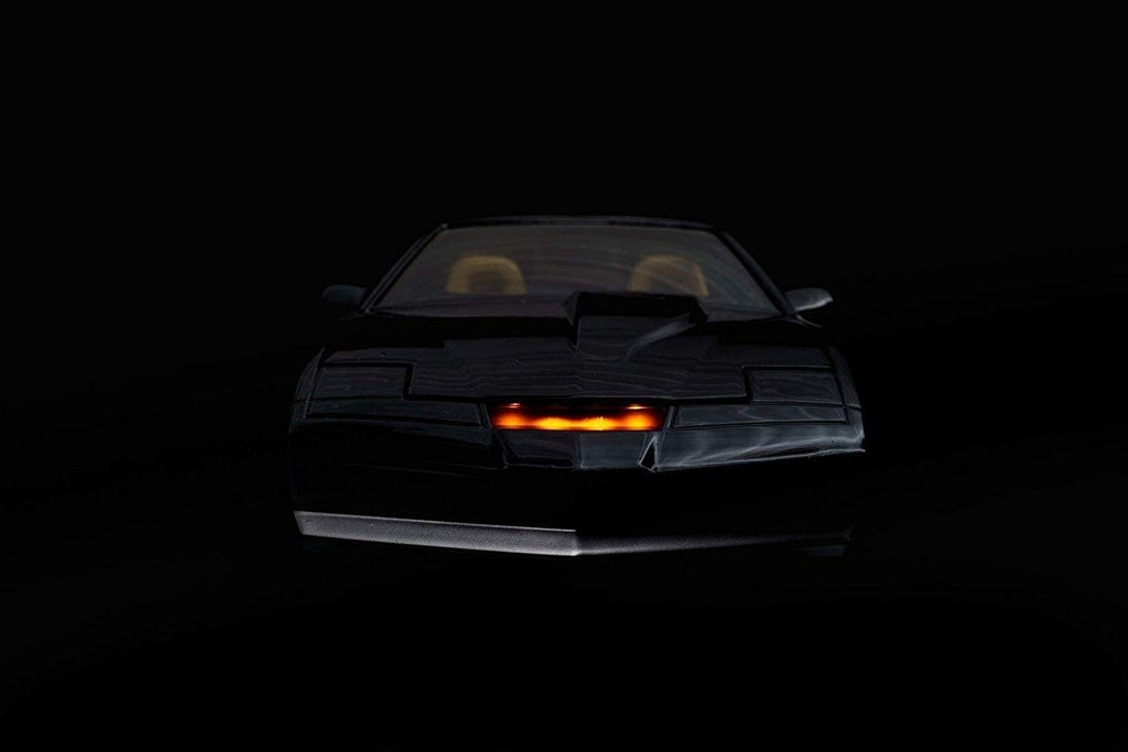 Jada Toys Hollywood Rides Knight Rider K.A.R.1982 Pontiac Firebird 1: 24 Diecast Vehicle with Light Up Feature, Glossy Black / Silver