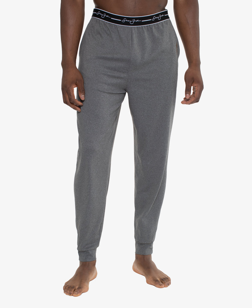 Sean John Mens Lounge Pants - Pockets Jersey Spandex/Polyester Blend Pajamas