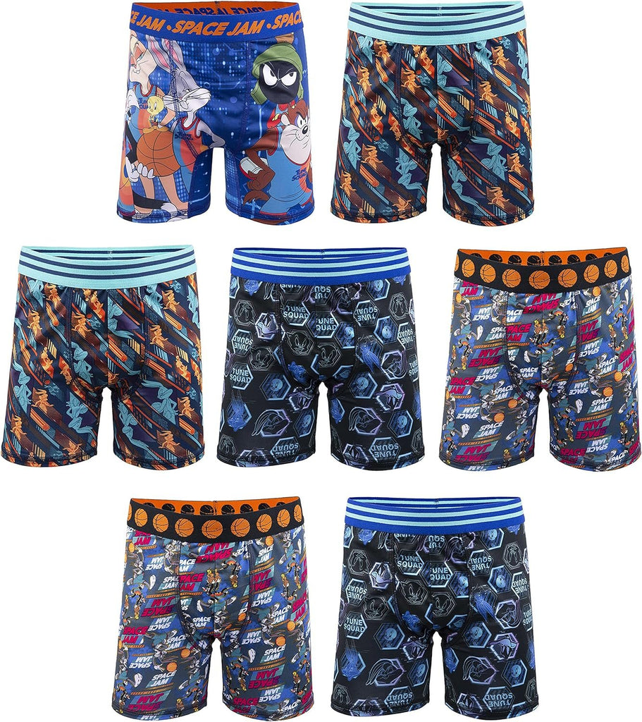 Space Jam Boys' Space Jam Underwear Multipacks, SpaceJam7pkBxrBr, 6