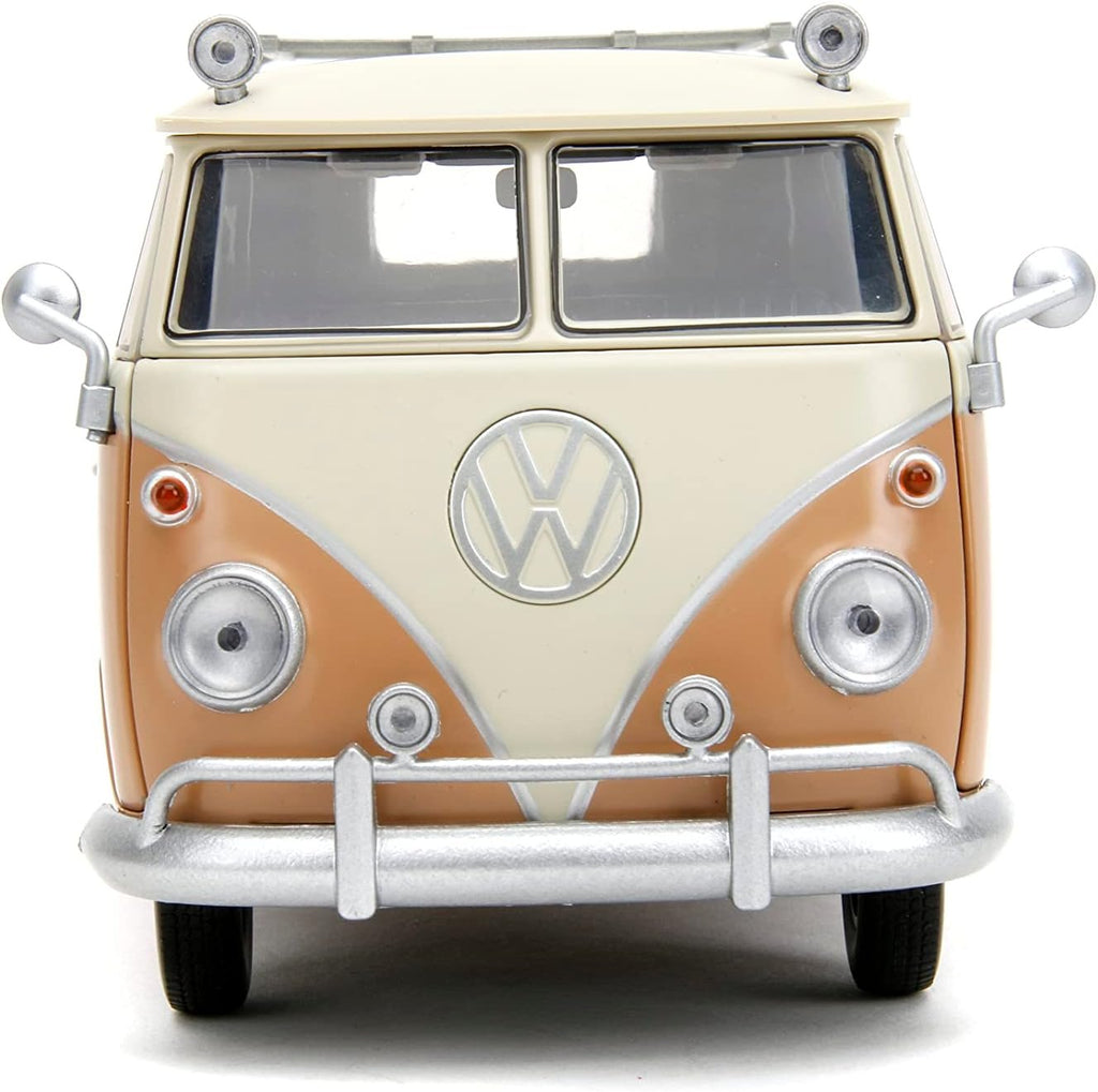 Transformers Rise of The Beast 1:24 Volkswagen Bus Wheeljack w/Robot On Chassis Die-Cast Car, Toys for Kids and Adults